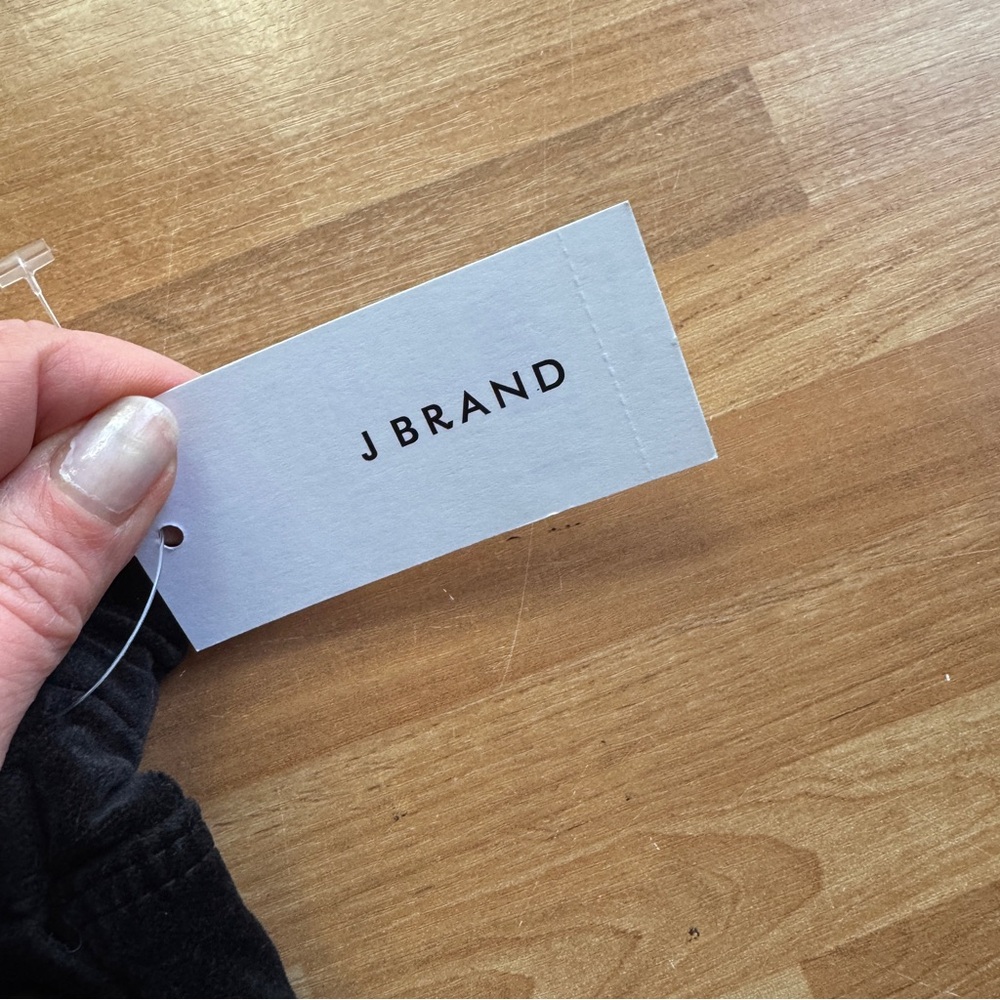 J. Brand Natasha sky high skinny black velvet jeans size 26 NWT, button fly - Picture 7 of 16